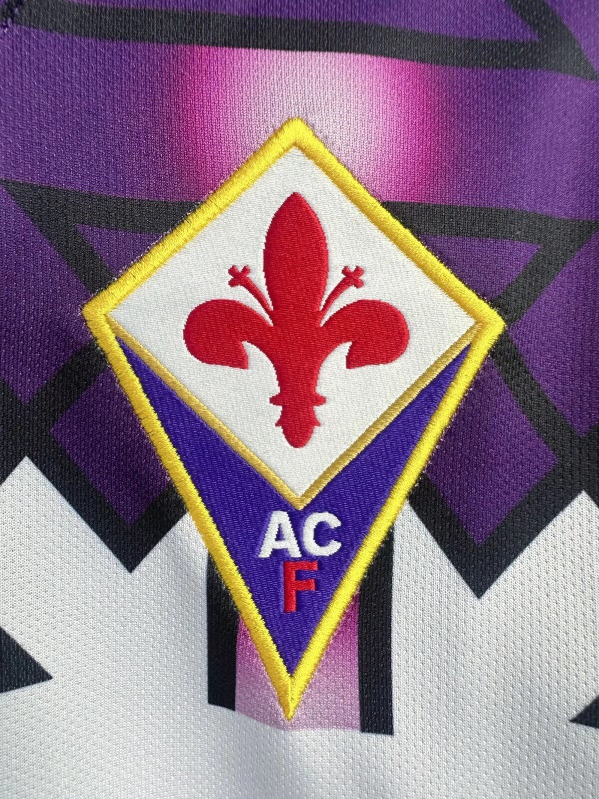92/93 ACF Fiorentina away long sleeve retro version S-XXL