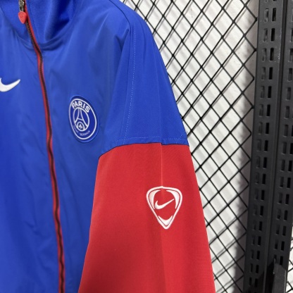 25/26 Windbreaker Paris Saint-Germain PSG training Blue Waterproof thickened version S-XXL