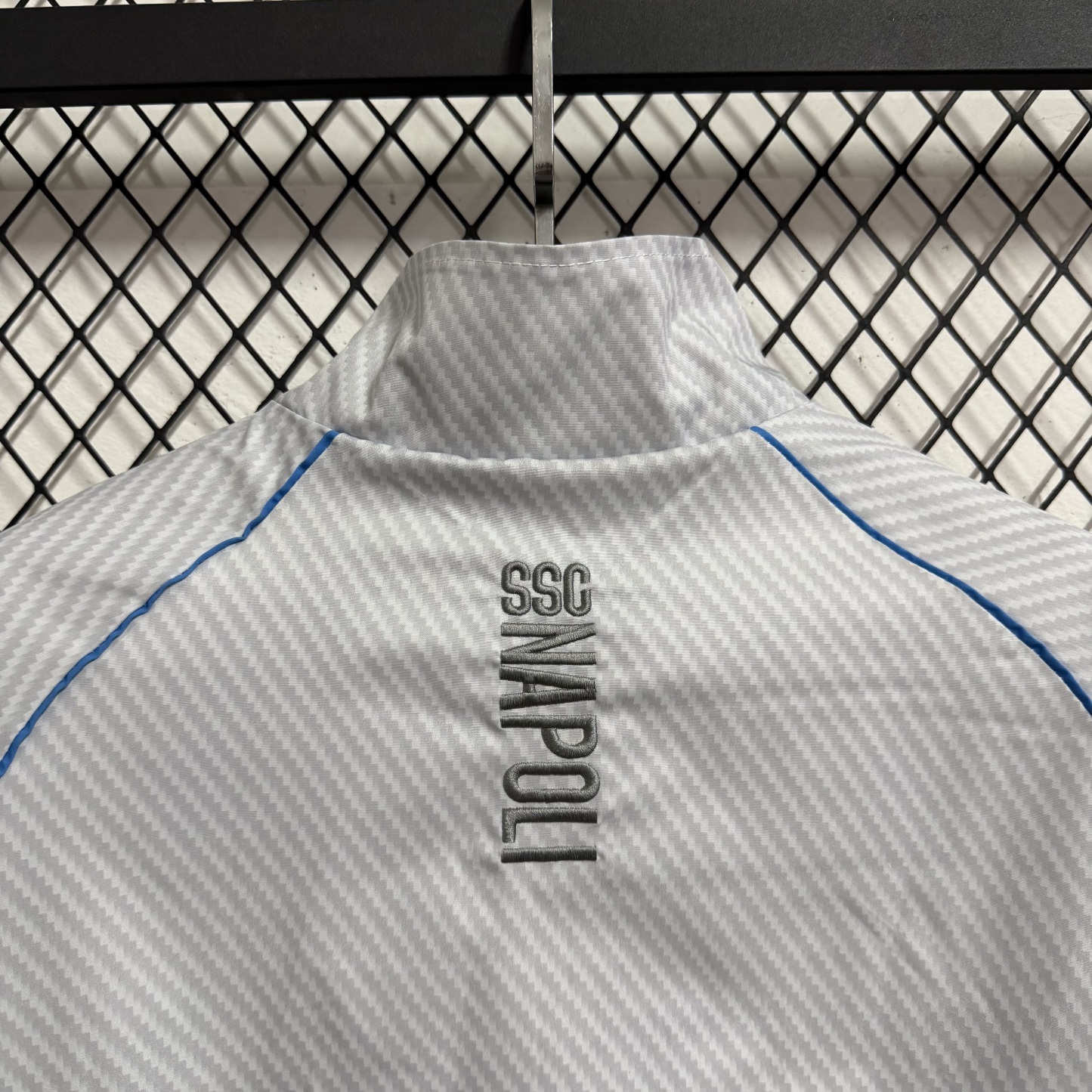 25/26 Windbreaker Napoli training white-grey Waterproof thickened version S-XXL