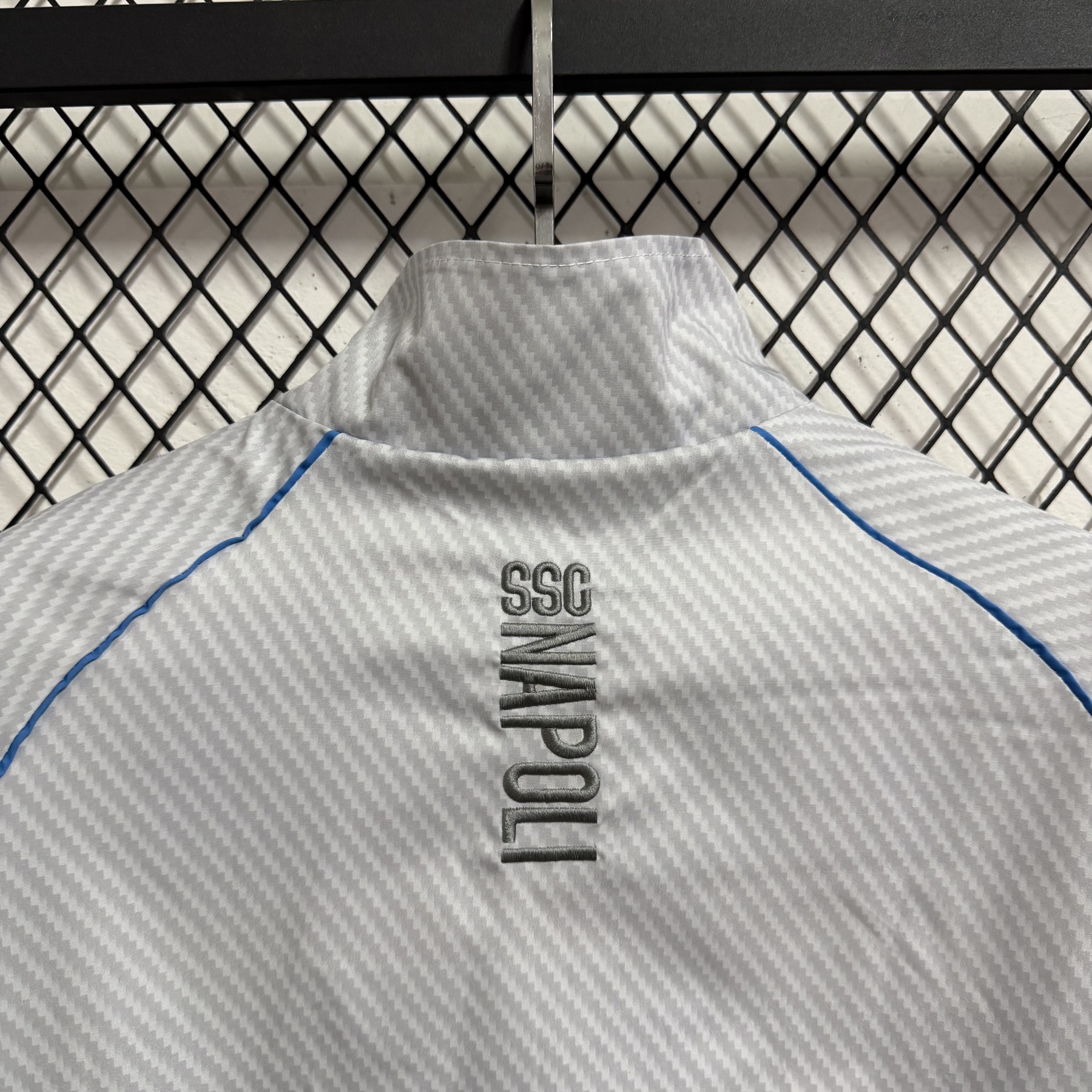 25/26 Windbreaker Napoli training white-grey Waterproof thickened version S-XXL