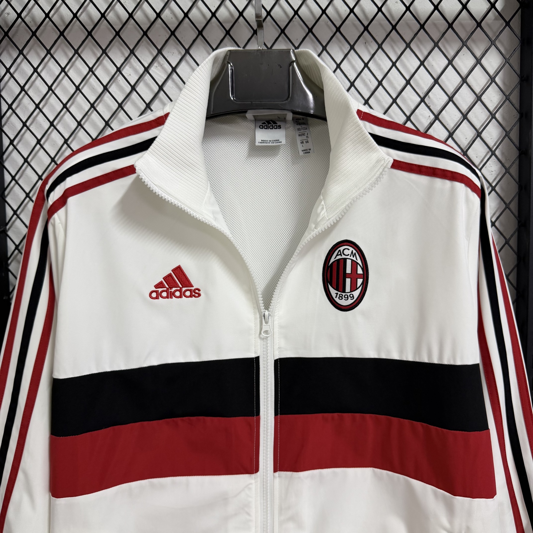25/26 Windbreaker AC milan training white Waterproof thickened retro version S-XXL
