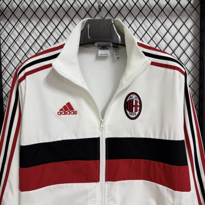 25/26 Windbreaker AC milan training white Waterproof thickened retro version S-XXL