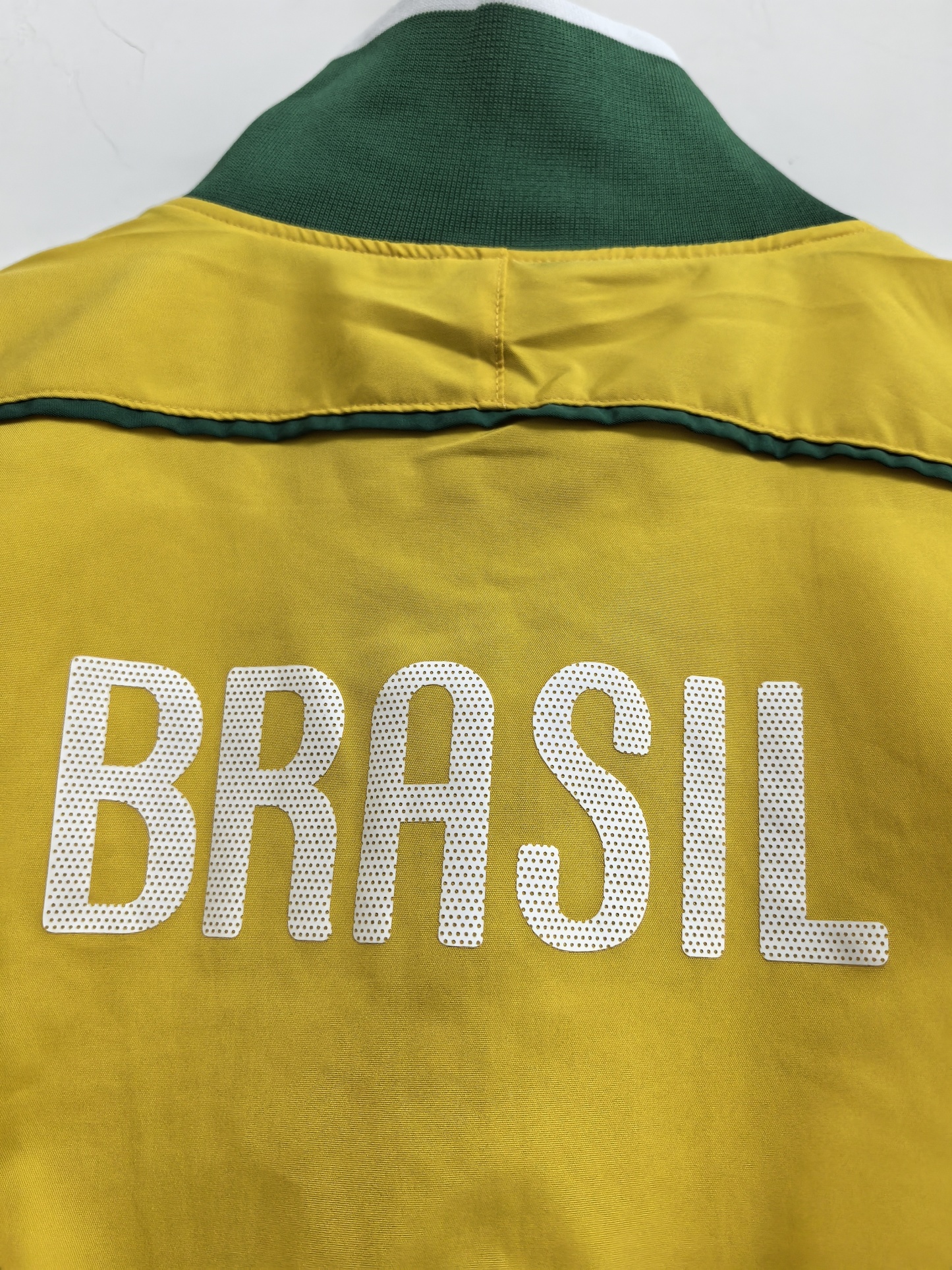retro Windbreaker Brazil training Yellow Waterproof thickened version S-XXL