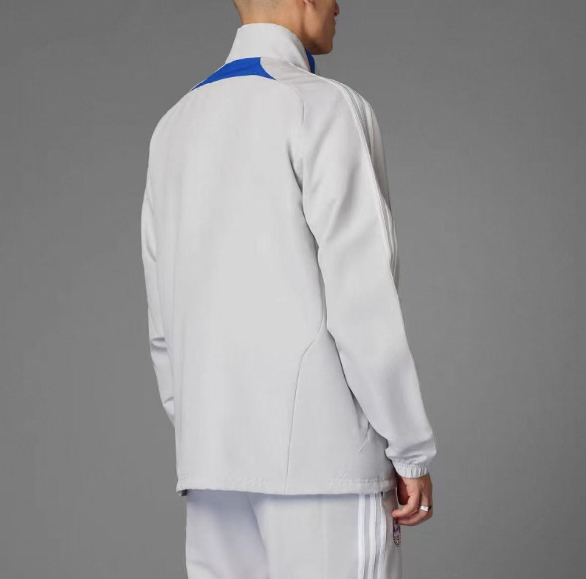 retro Windbreaker Bayern training silver Waterproof thickened version S-XXL