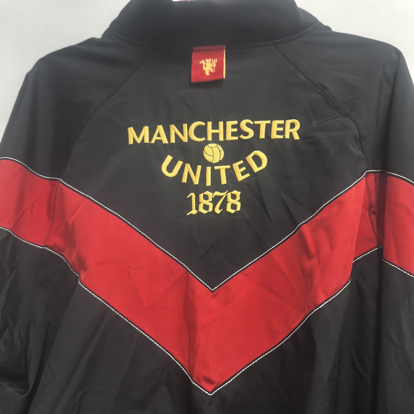 06/07 retro Manchester United M-U black waterproof thickened windbreak S-XXL
