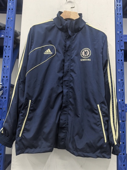 retro Windbreaker Chelse@ training blue Waterproof thickened version S-XXL