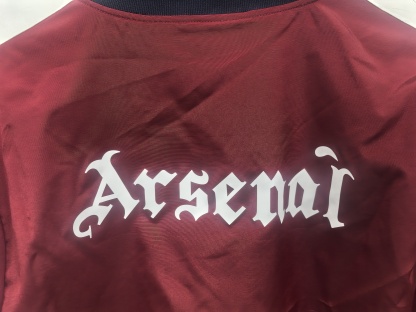 retro Arsenal red waterproof thickened windbreak S-XXL