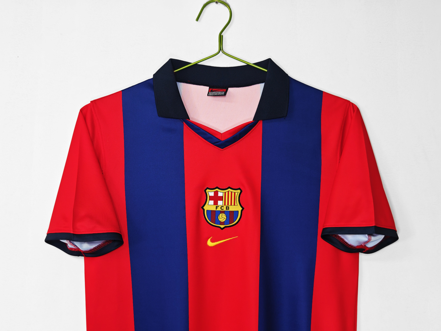 Retro 98-99 Barcelona Home with lapel Size S-XXL