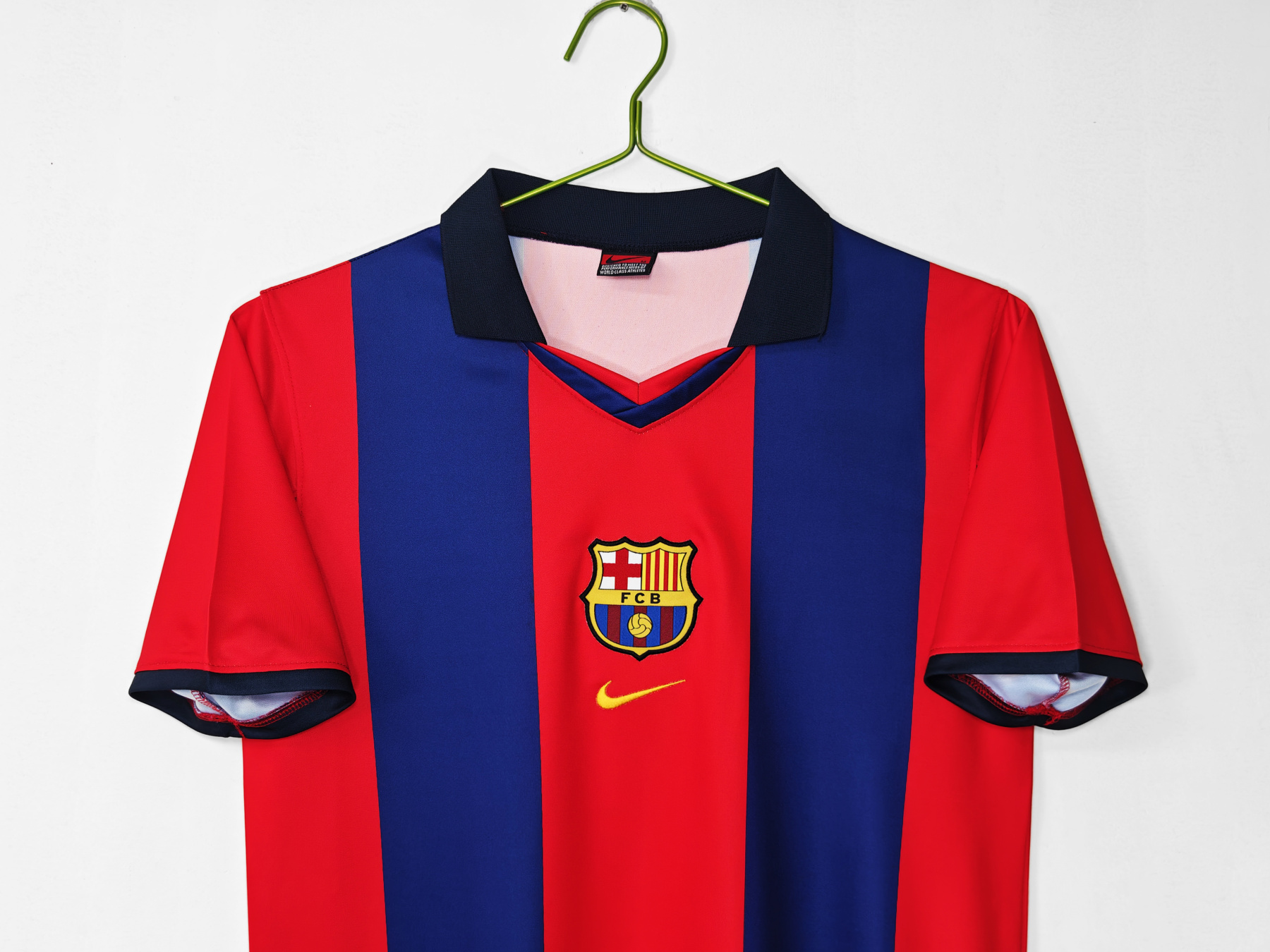 Retro 98-99 Barcelona Home with lapel Size S-XXL