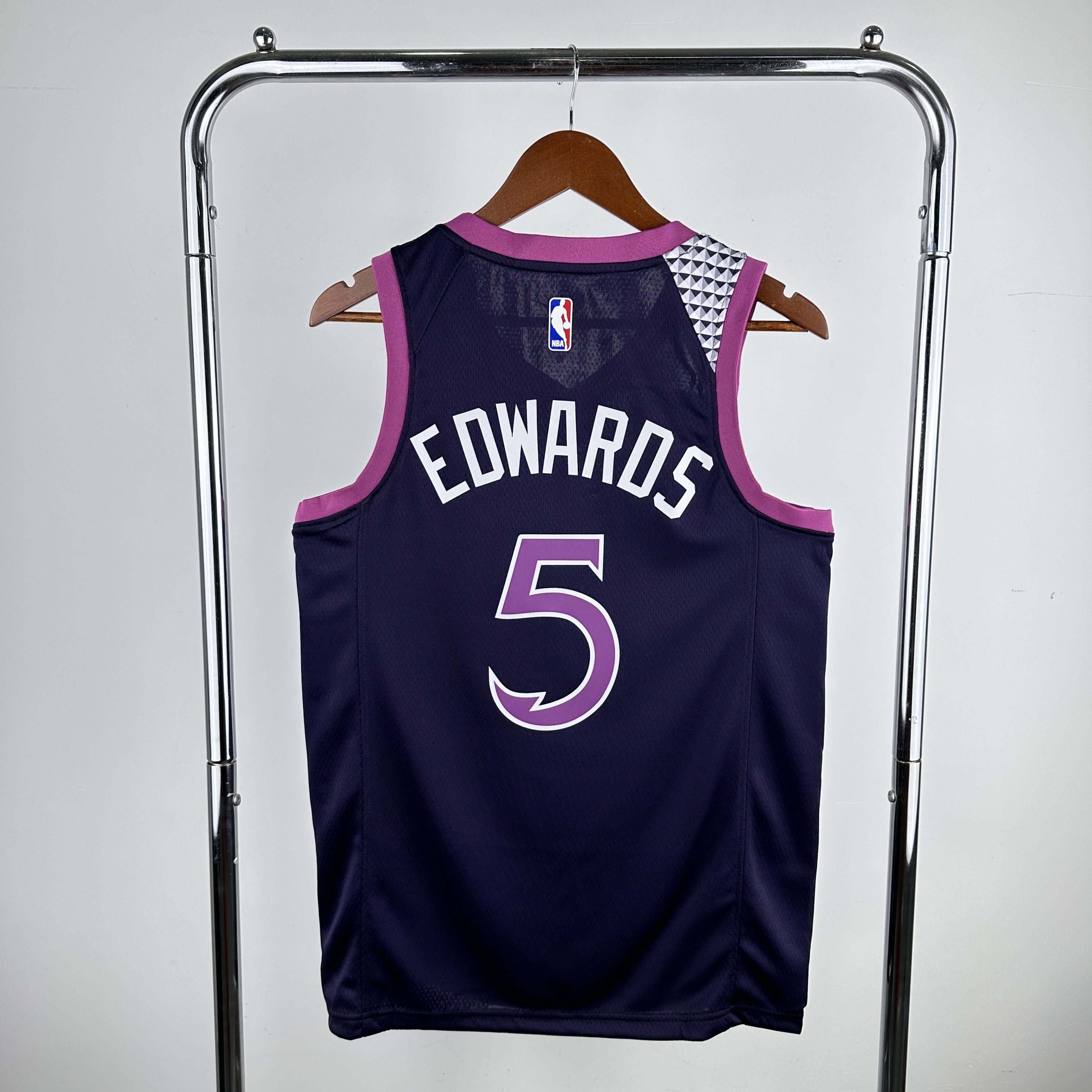  NBA Minnesota Timberwolves Black-Purple version S-XXL