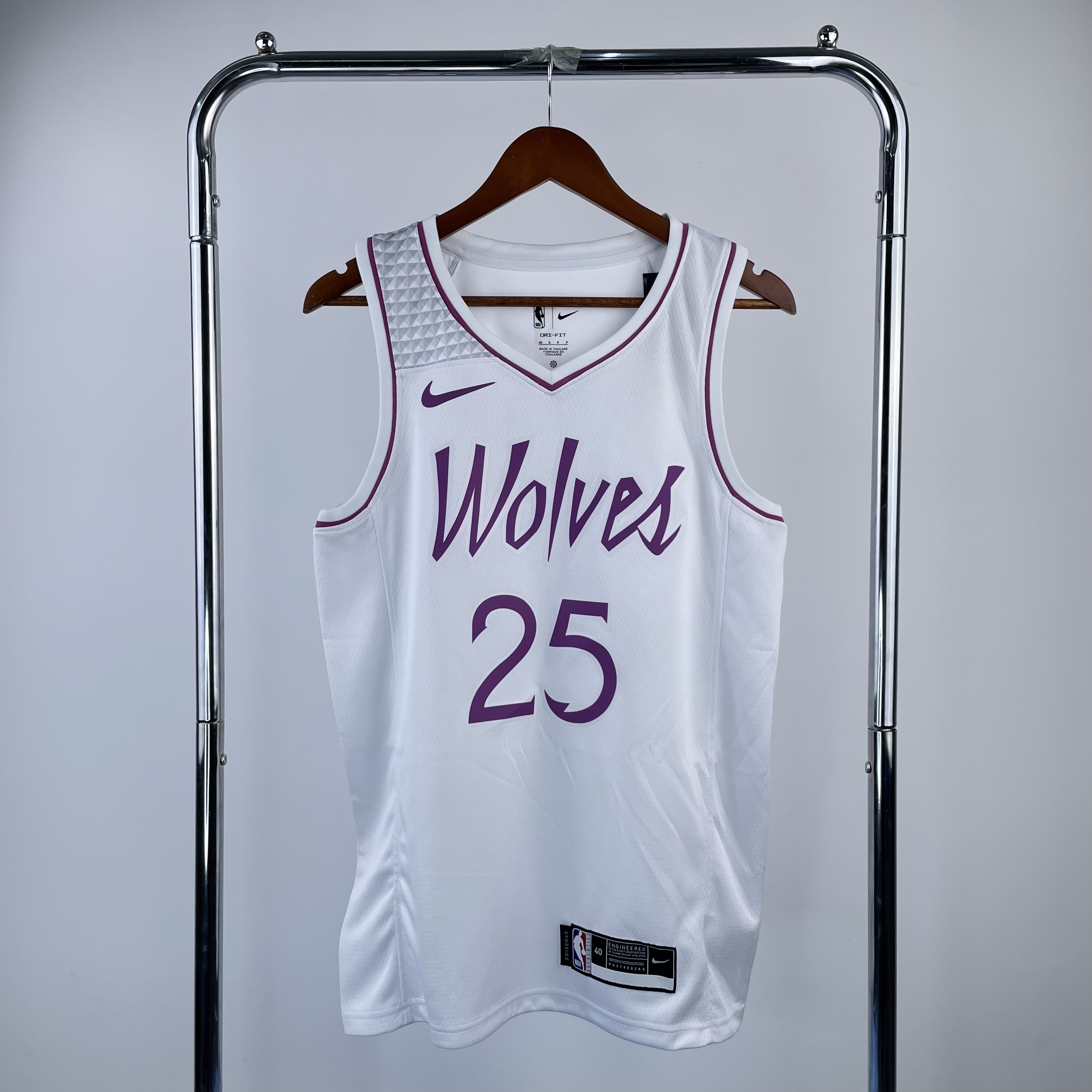 NBA Minnesota Timberwolves White-Purple version S-XXL