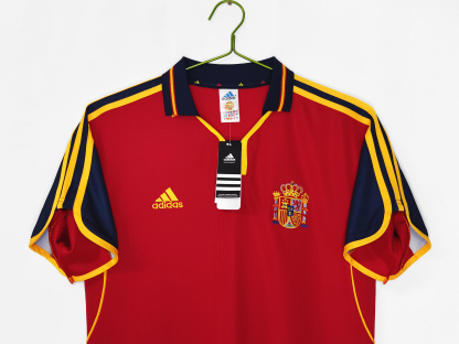  2000 Spain home retro version S-XXL