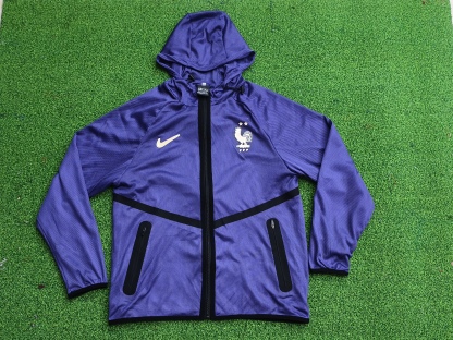 2026 France blue Anthem player version Jacket S-3XL