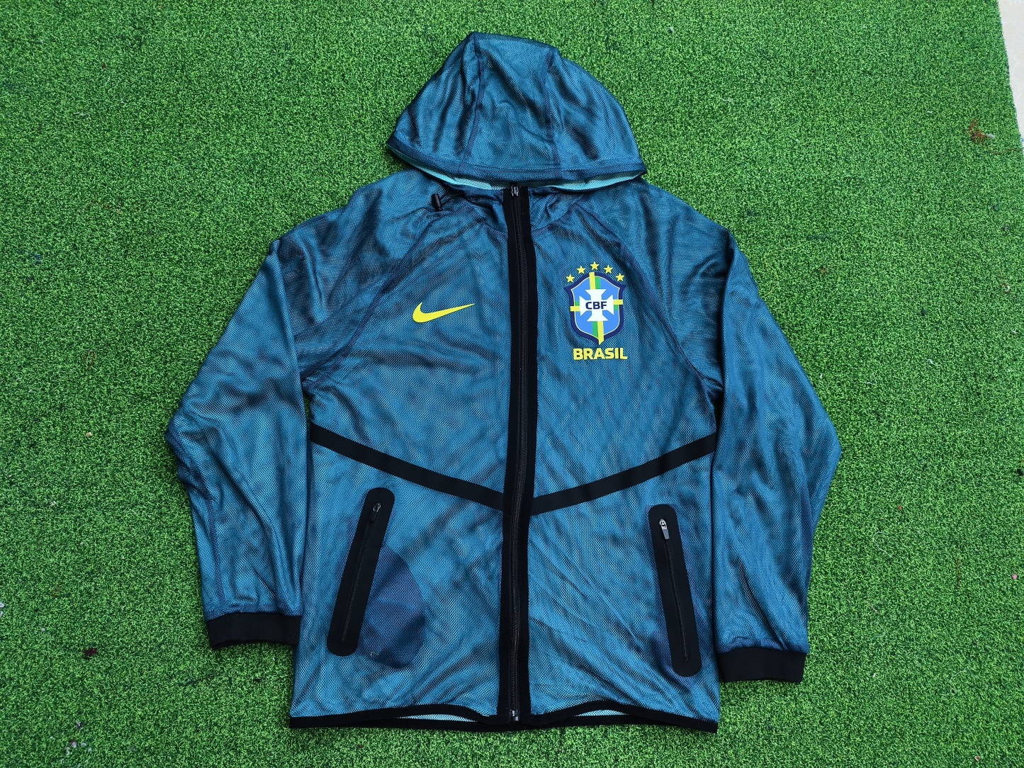 2026 Brazil blue Anthem player version Jacket S-3XL