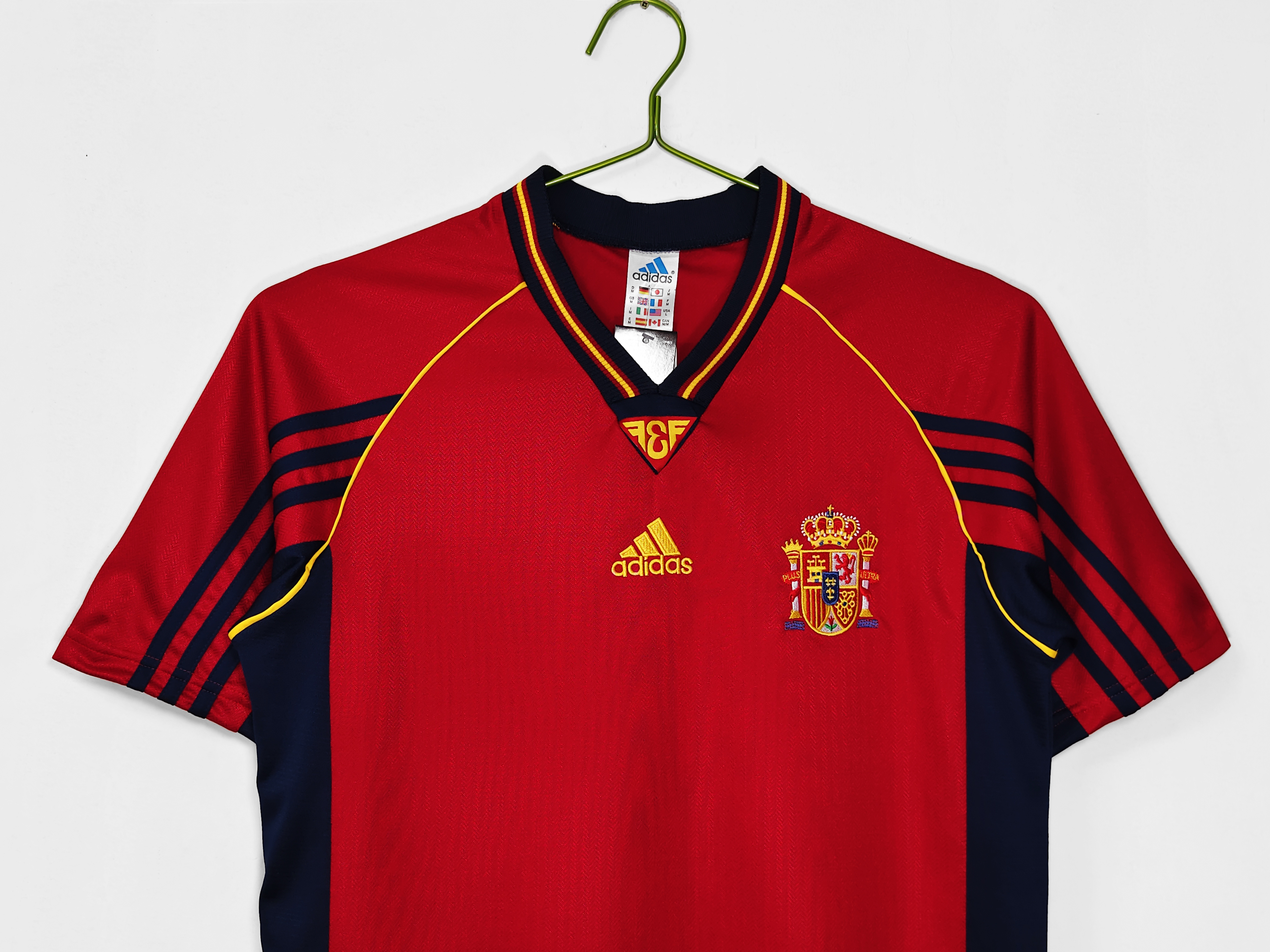 1998 Spain home retro version S-XXL