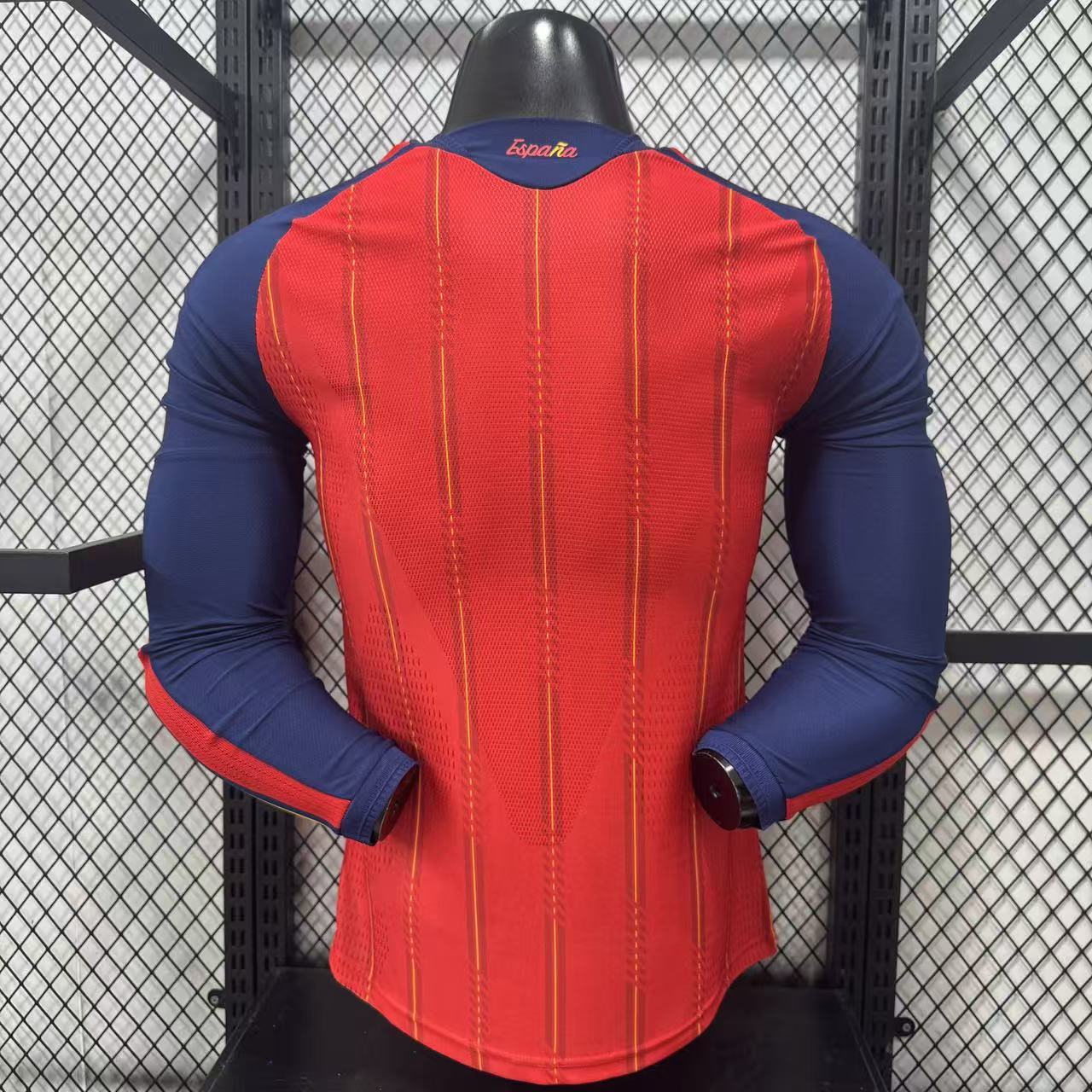 2026 Spain Home two star long sleeve player version S-4XL