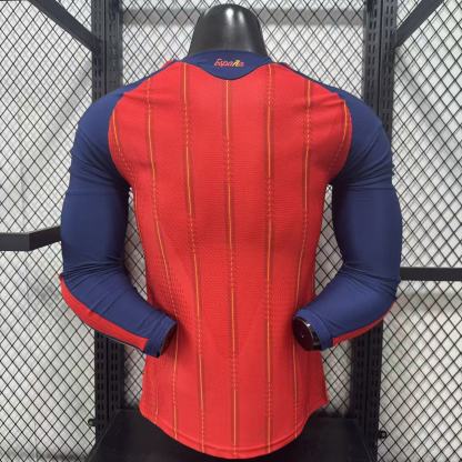 2026 Spain Home two star long sleeve player version S-4XL