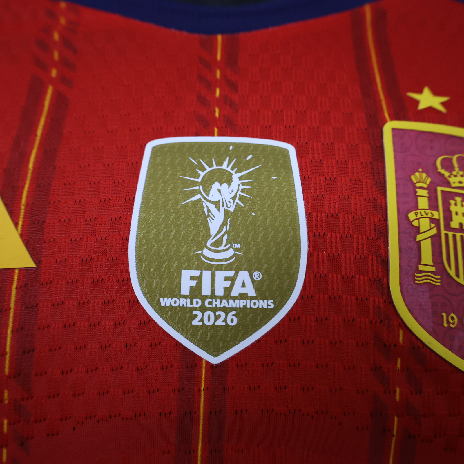 2026 Spain home two star with champion patch long sleeve player version S-3XL