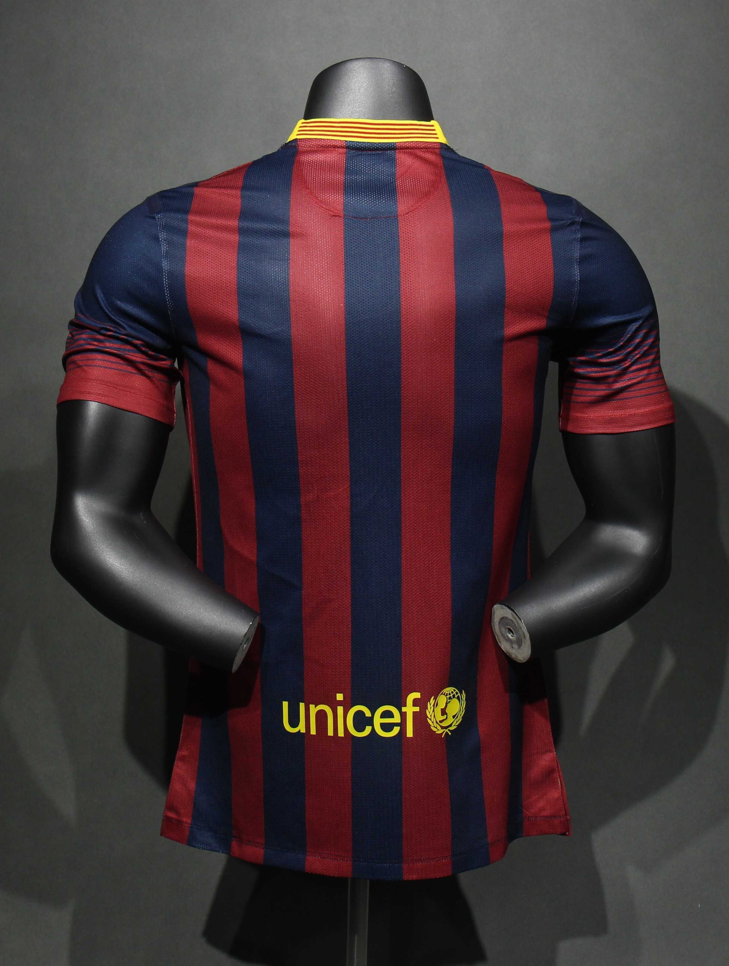 Retro 13/14 Barcelona Home player version Size S-3XL