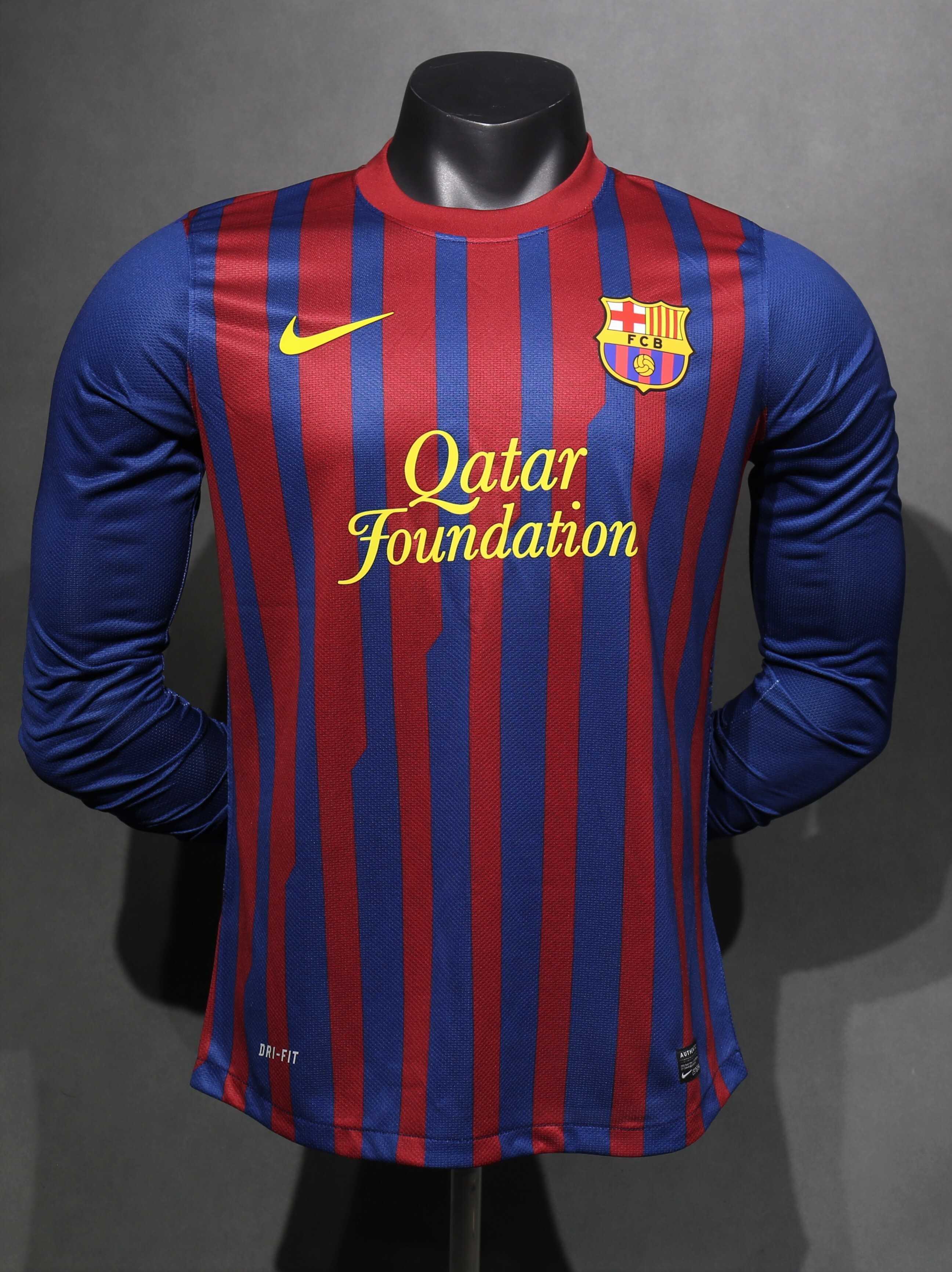 Retro 11/12 Barcelona Home long sleeve player version Size S-3XL