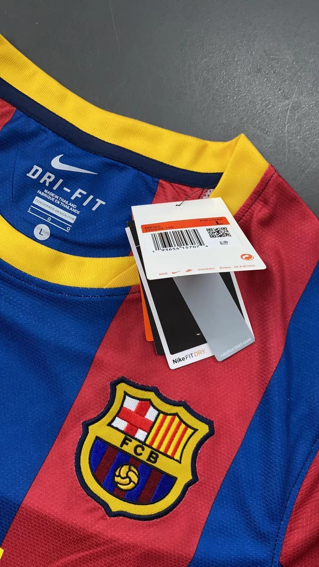 Retro 10/11 Barcelona Home player version Size S-3XL