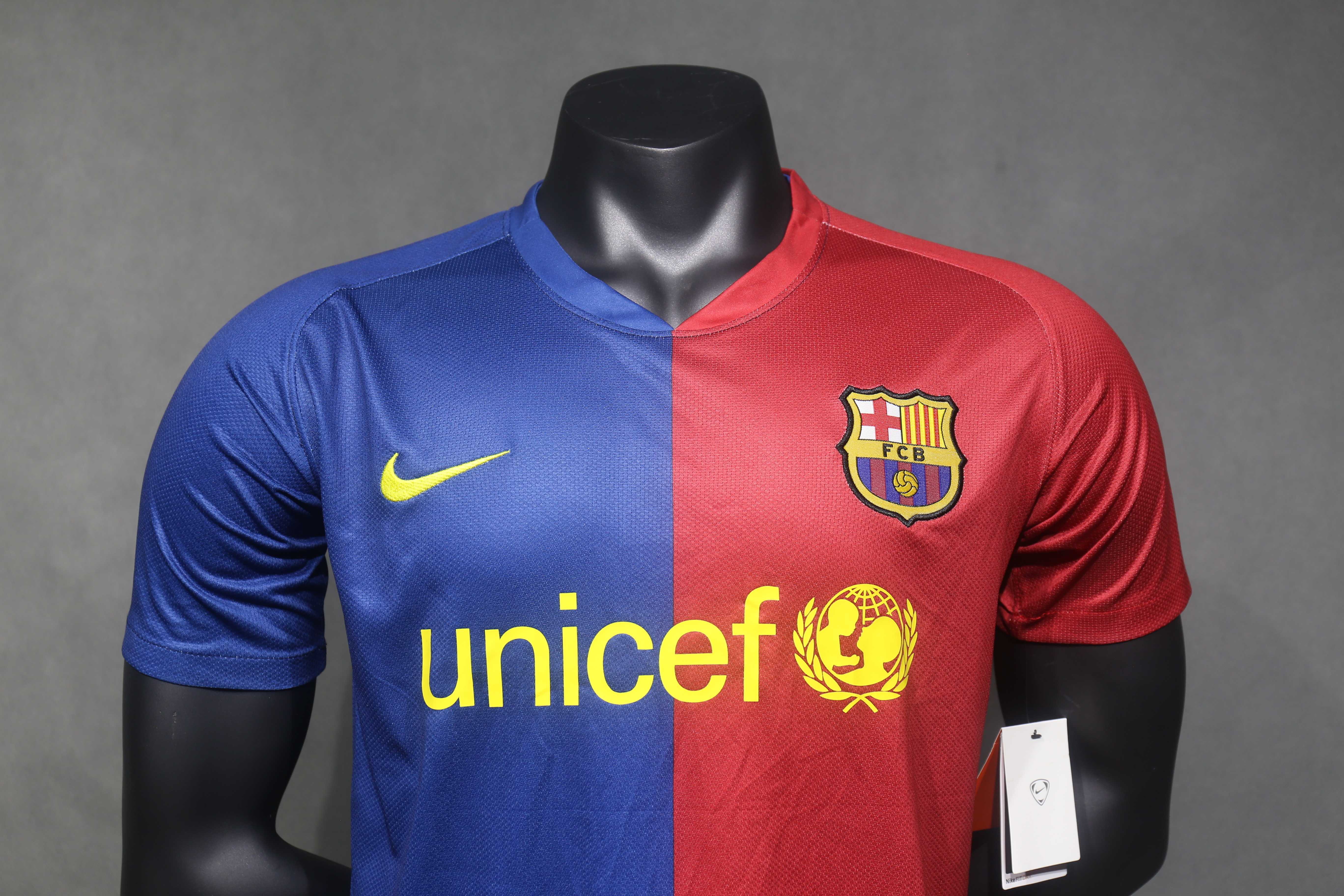 Retro 08/09 Barcelona Home player version Size S-3XL