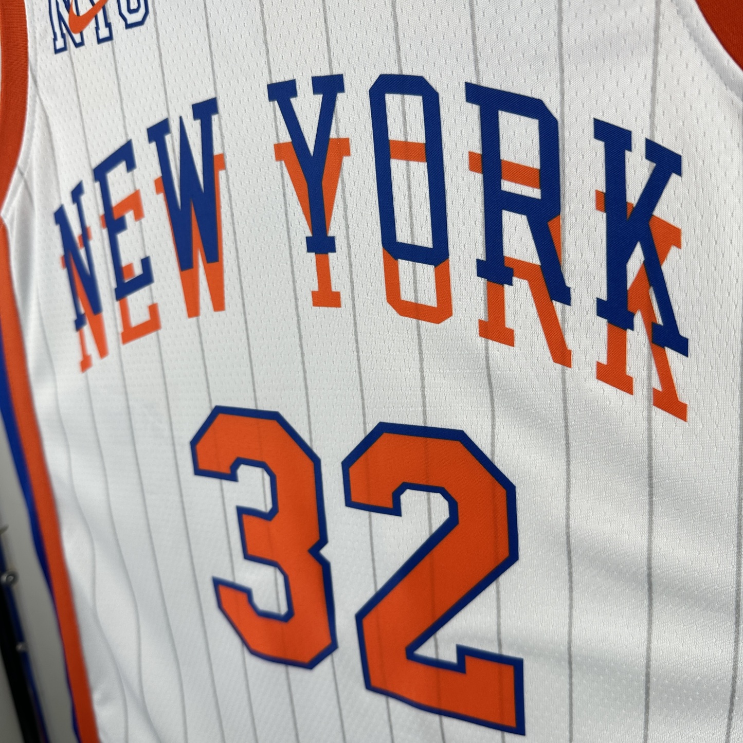 2025 NBA New York Knicks white Heat pressed city version NO.32 jersey S-XXL