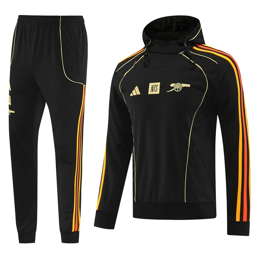 26/27 Arsenal black Hoodie Jacket +Pants