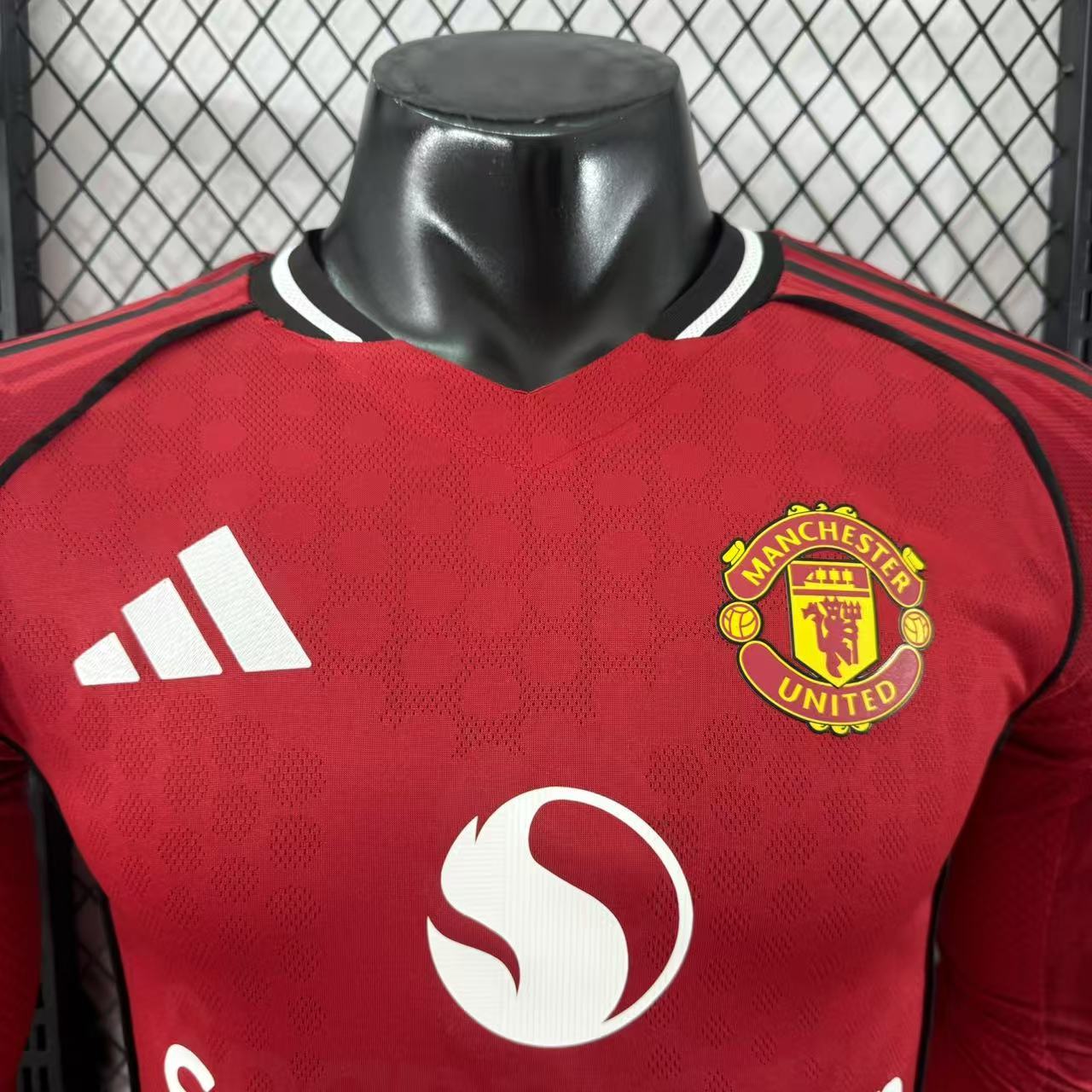 25/26 Manchester United M-U Home Long Sleeve Player Version S-3XL