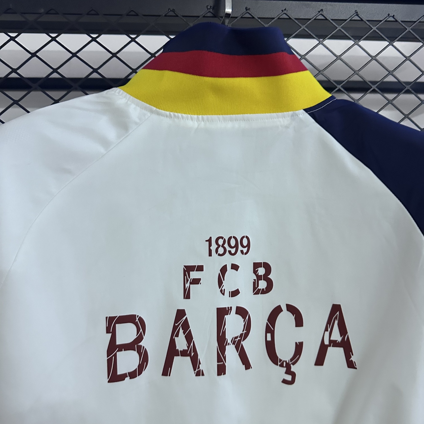 25/26 Windbreaker Barcelona training white Waterproof thickened version S-XXL