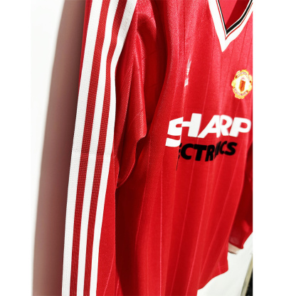 82/83 Manchester United home long sleeve retro version S-2XL