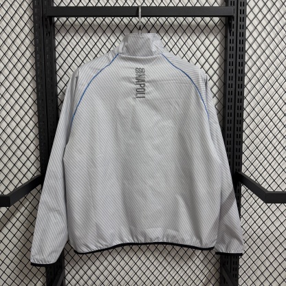 25/26 Windbreaker Napoli training white-grey Waterproof thickened version S-XXL