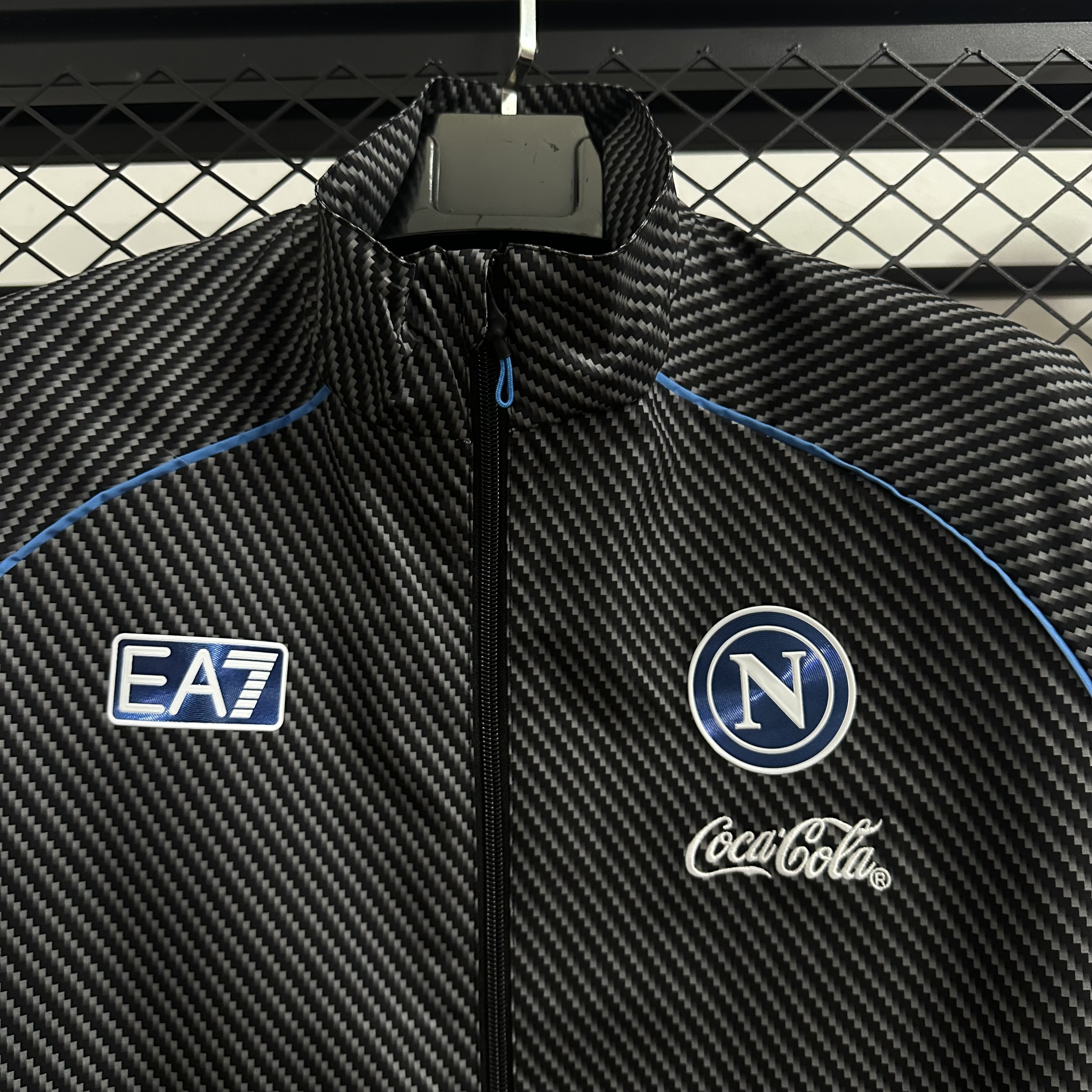 25/26 Windbreaker Napoli training black Waterproof thickened version S-XXL