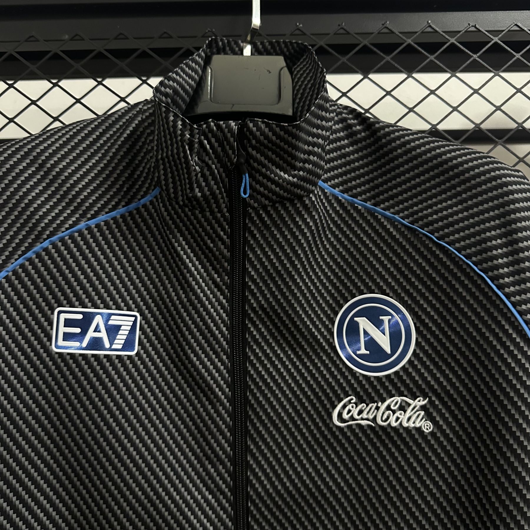 25/26 Windbreaker Napoli training black Waterproof thickened version S-XXL