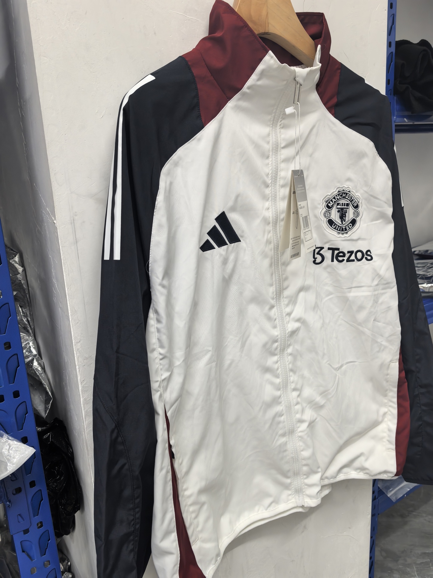 25/26 Manchester United M-U white thickened jacket S-XXL