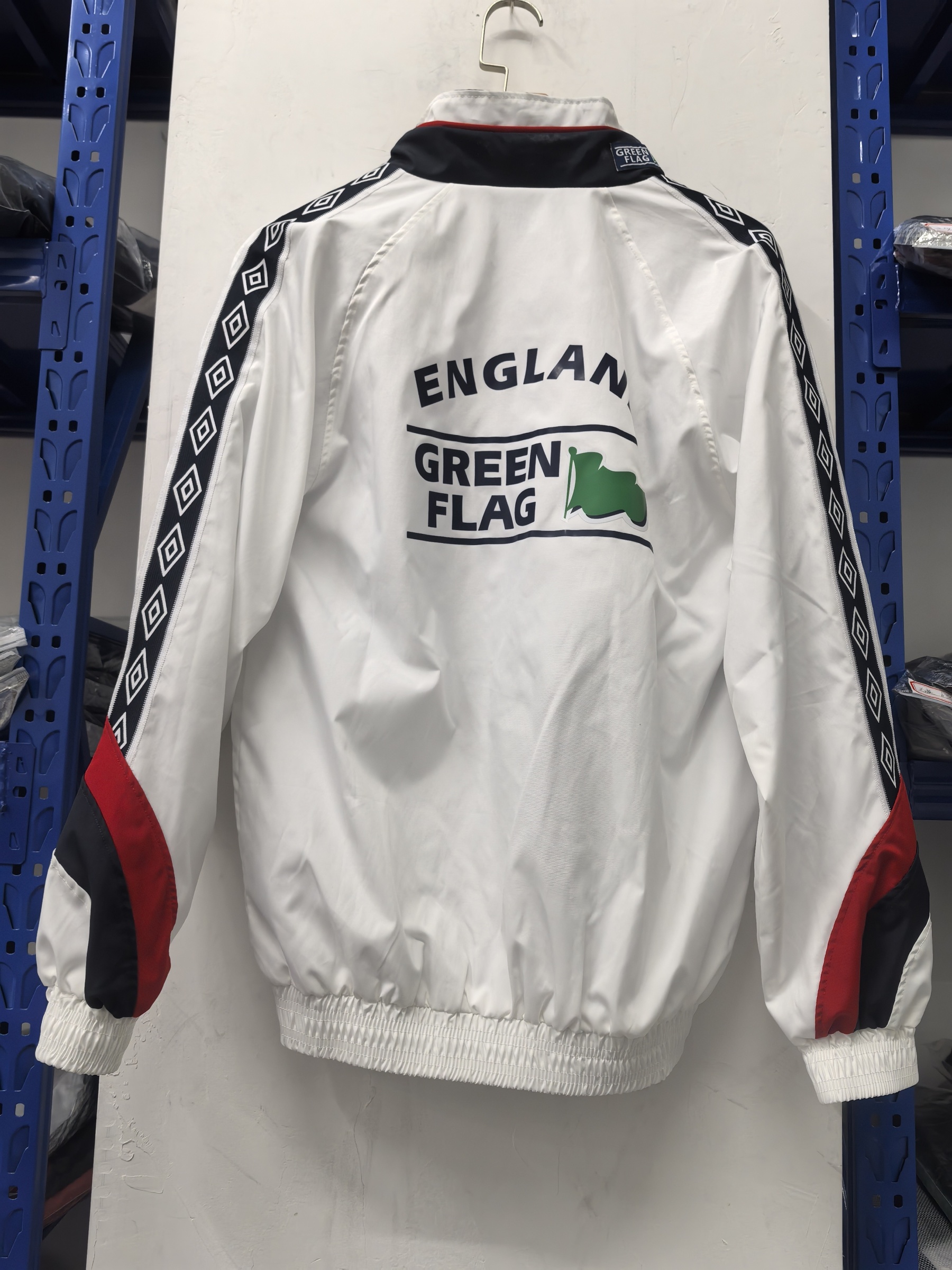 retro Windbreaker England training white Waterproof thickened version S-XXL