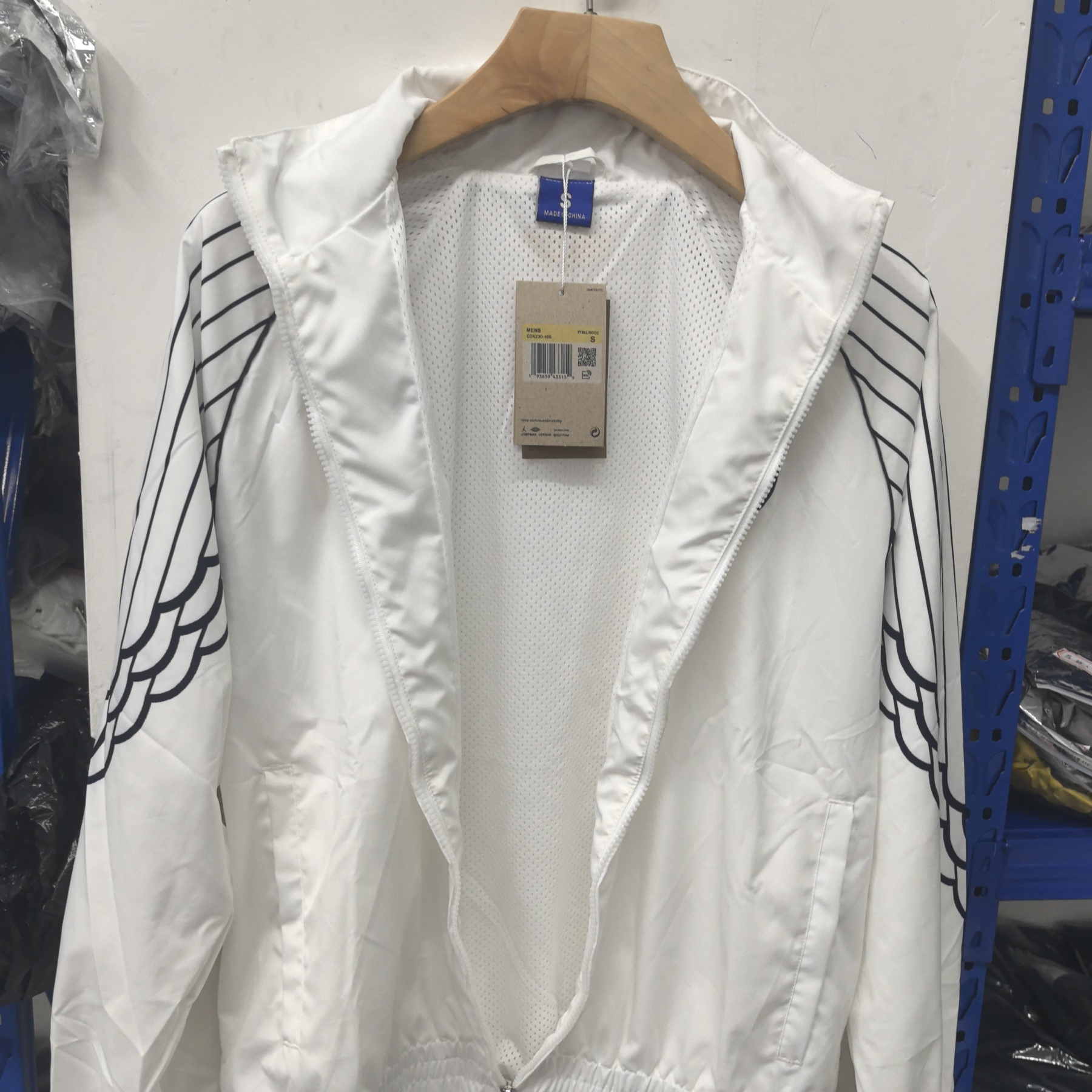 25/26 Windbreaker Paris Saint-Germain PSG training white Waterproof thickened version S-XXL