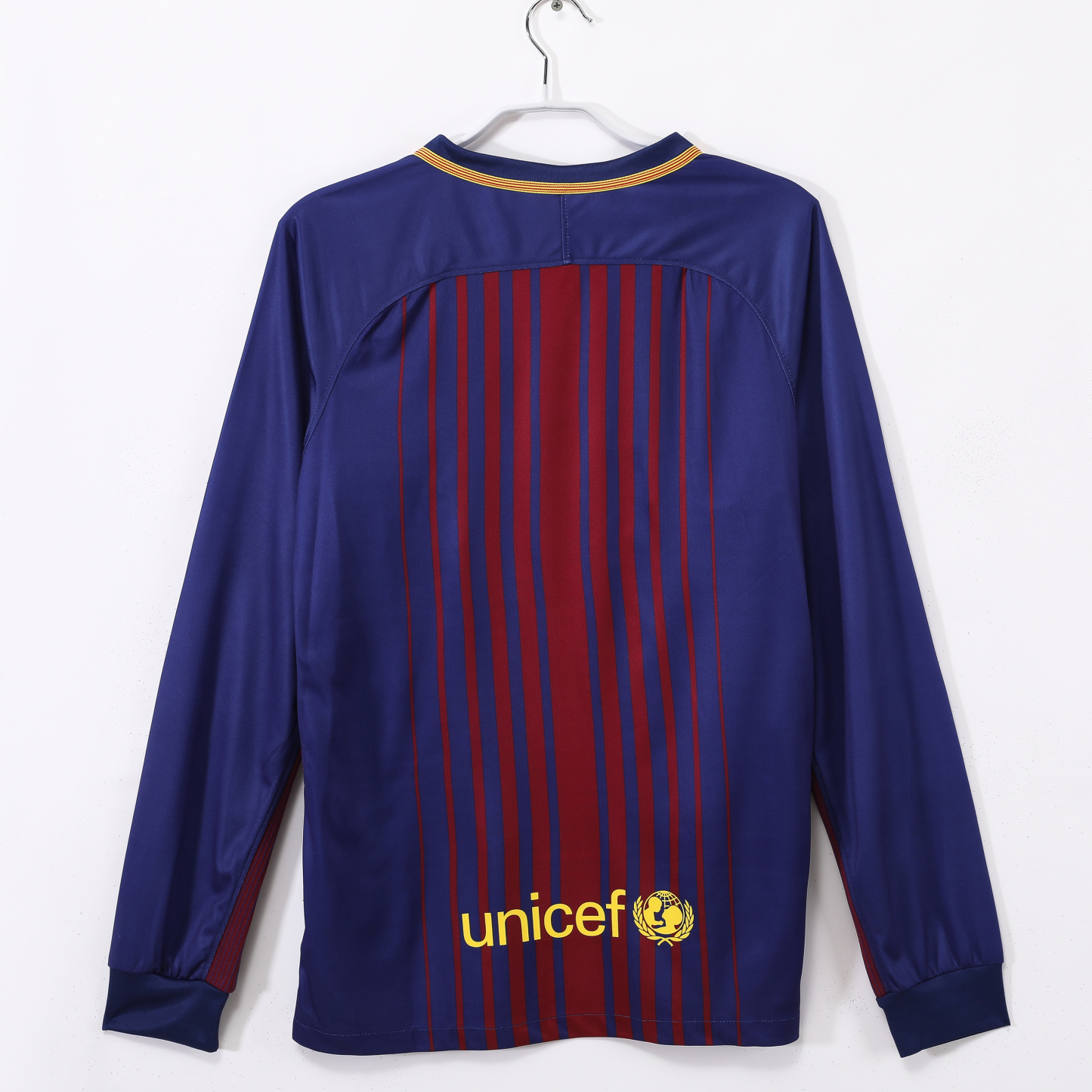 Retro 17-18 Barcelona long sleeve Home Size S-XXL