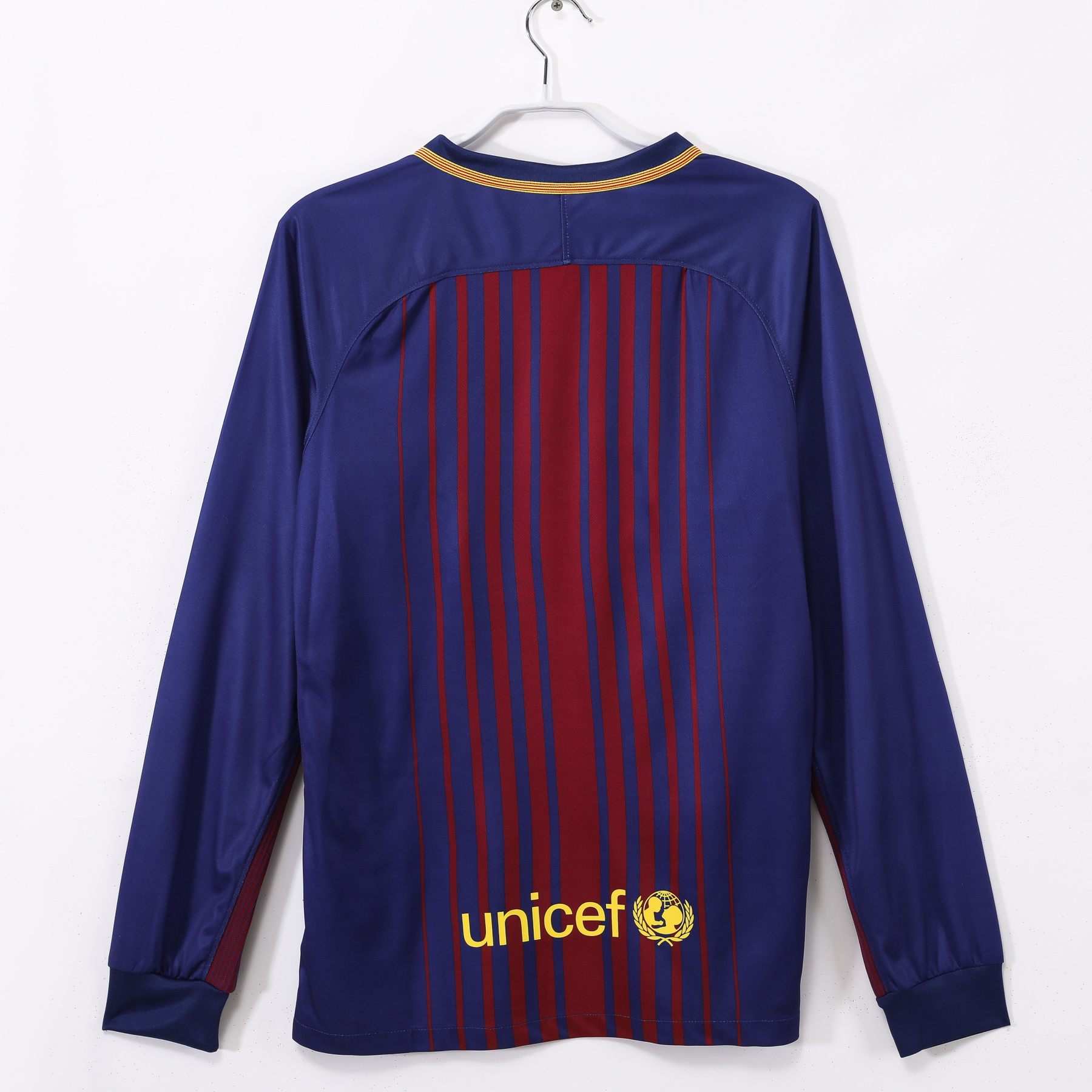 Retro 17-18 Barcelona long sleeve Home Size S-XXL