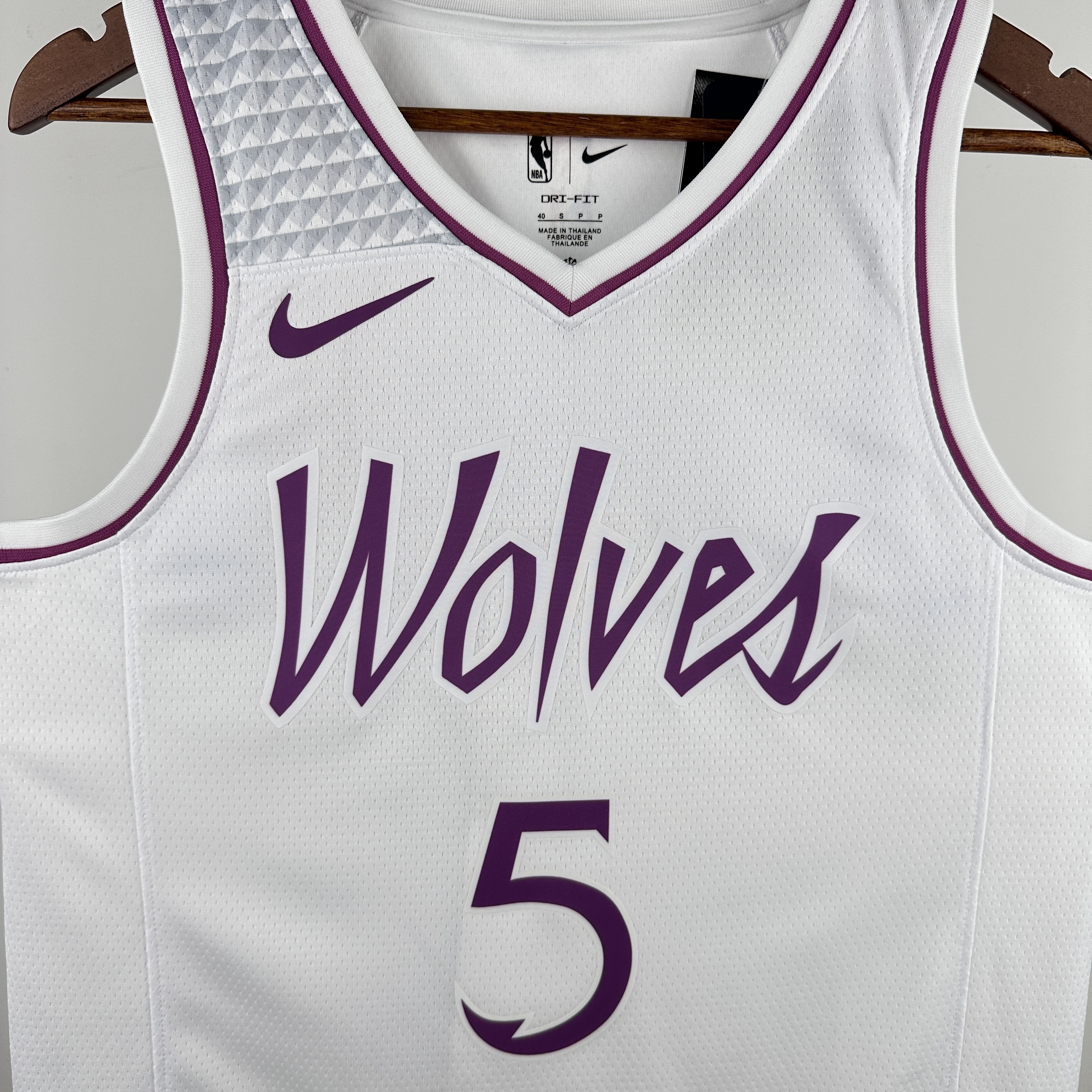NBA Minnesota Timberwolves White-Purple version S-XXL