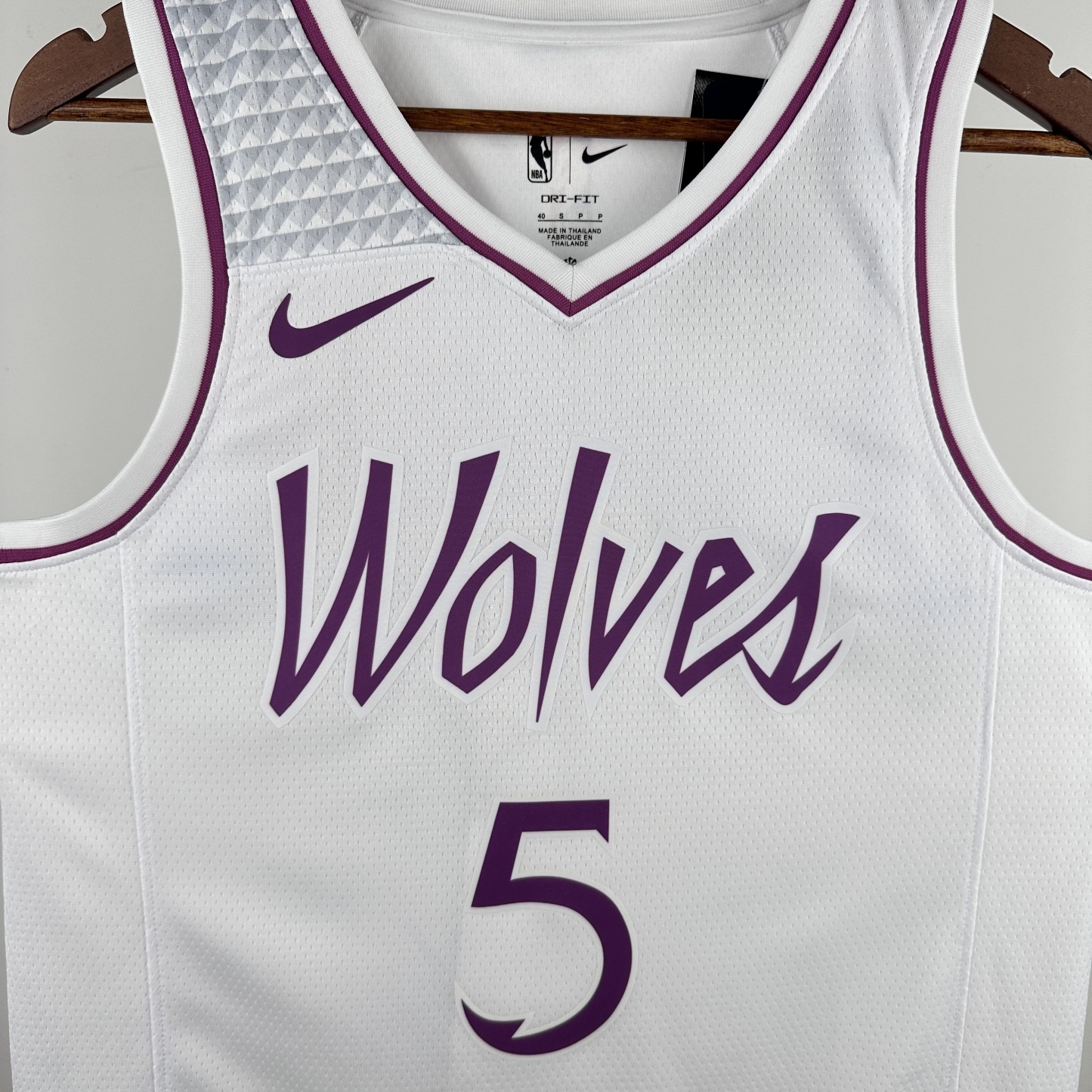 NBA Minnesota Timberwolves White-Purple version S-XXL