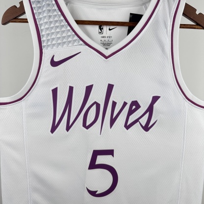 NBA Minnesota Timberwolves White-Purple version S-XXL