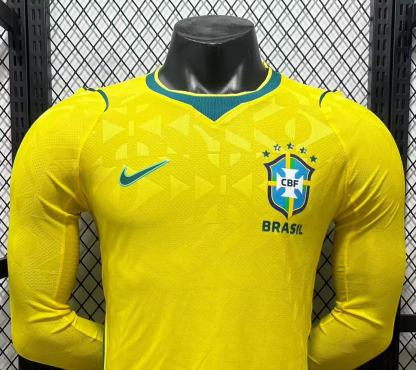 2026 Brazil home long sleeve player version S-3XL