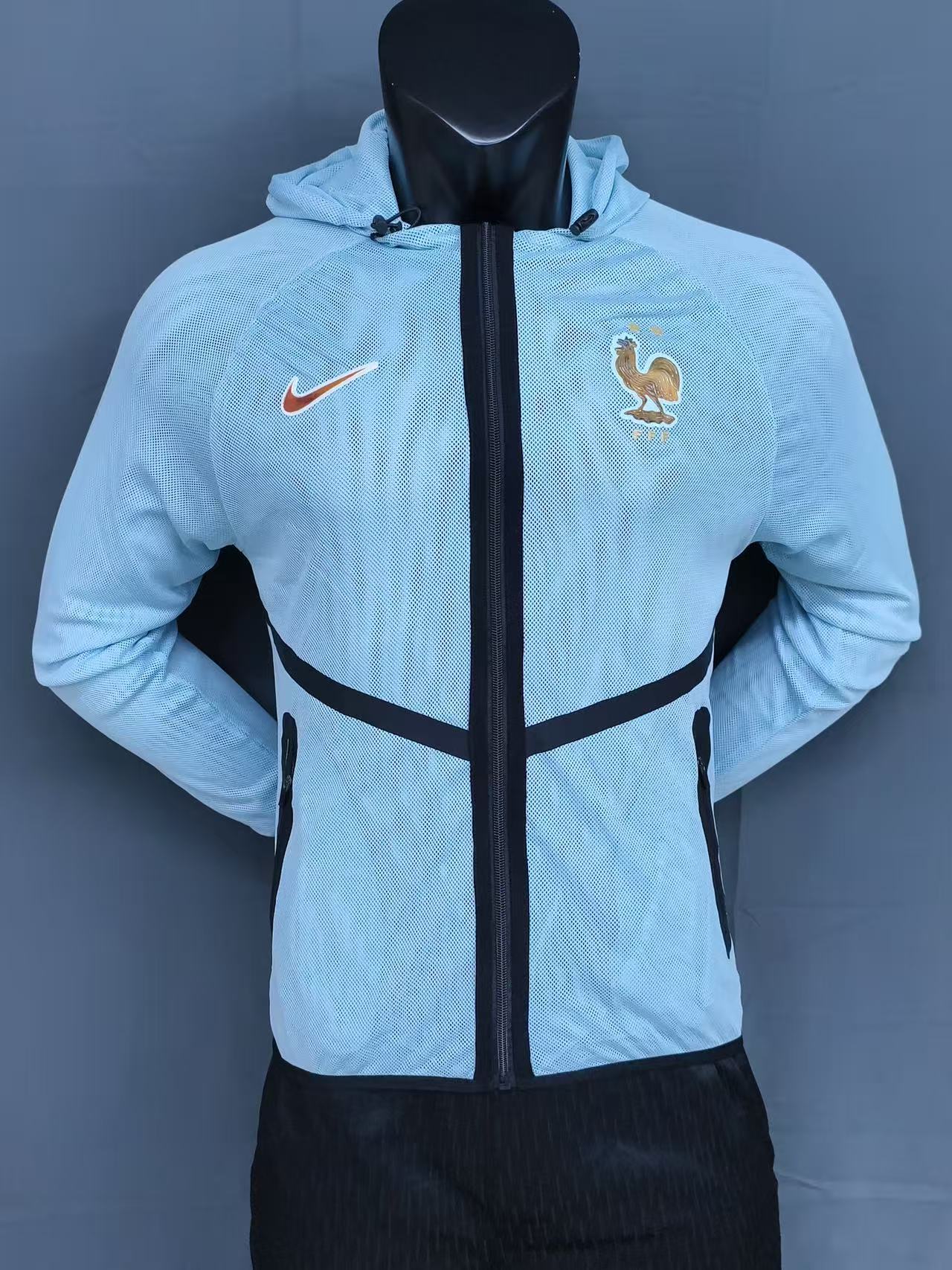 2026 France light blue Anthem player version Jacket S-3XL