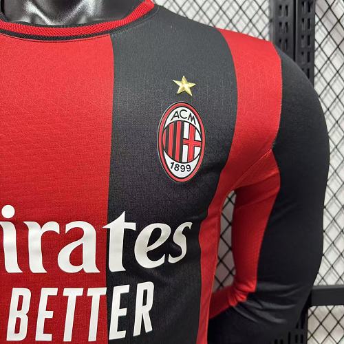 26/27 AC Mil@n home long sleeve player version S-3XL