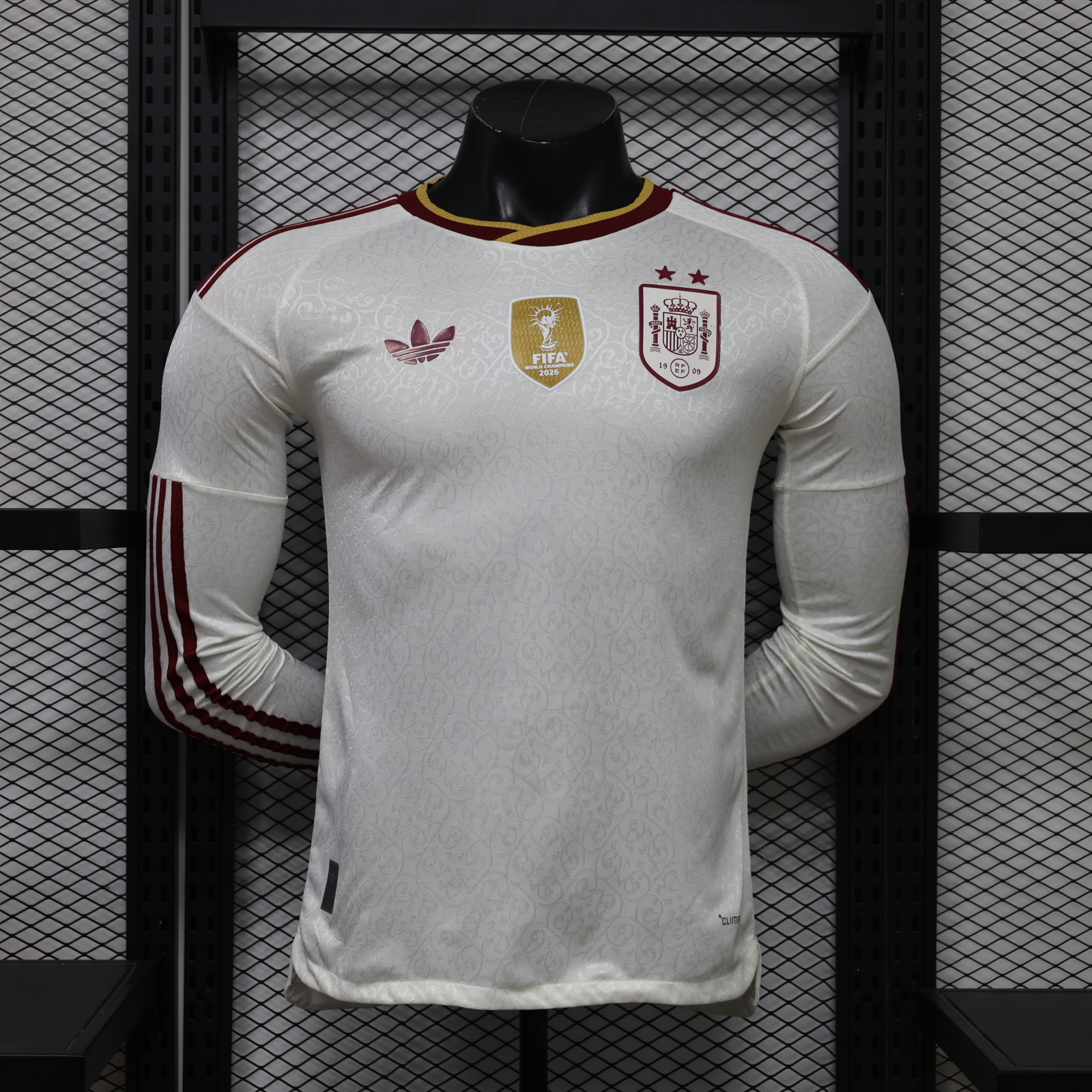 2026 Spain Away two star with champion patch long sleeve player version S-3XL