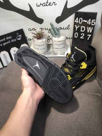Nike Air Jordan 4 Low reteo black shoes size 39-45