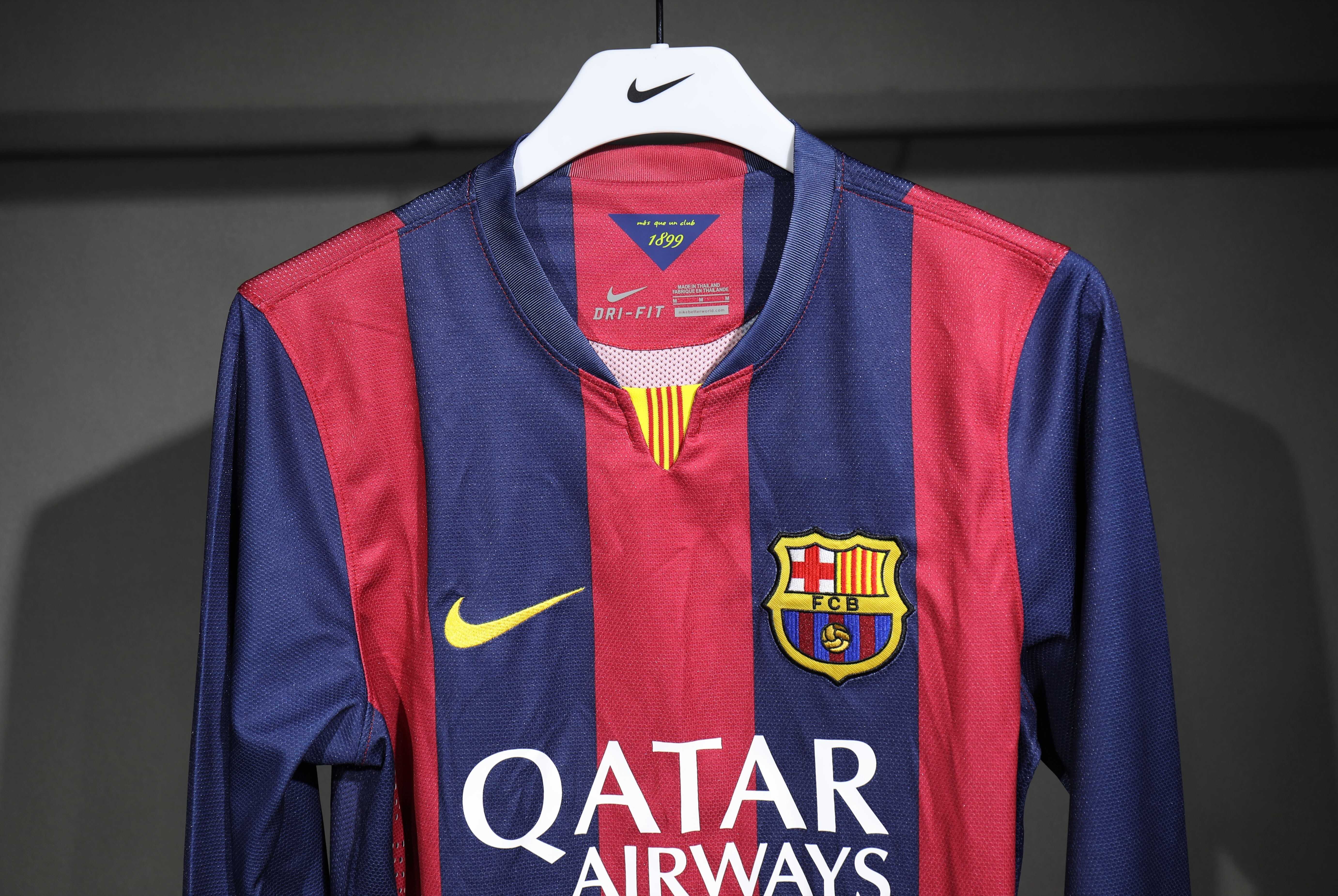 Retro 2014/15 Barcelona Home long sleeve player version Size S-3XL