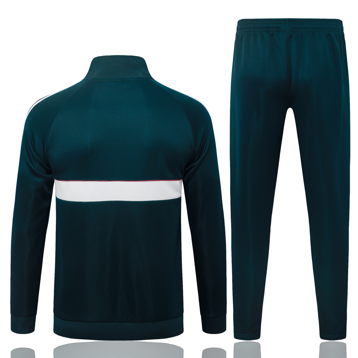 26/27 re@l Medrid Dark green with white edges Full-Zip Jacket Suit