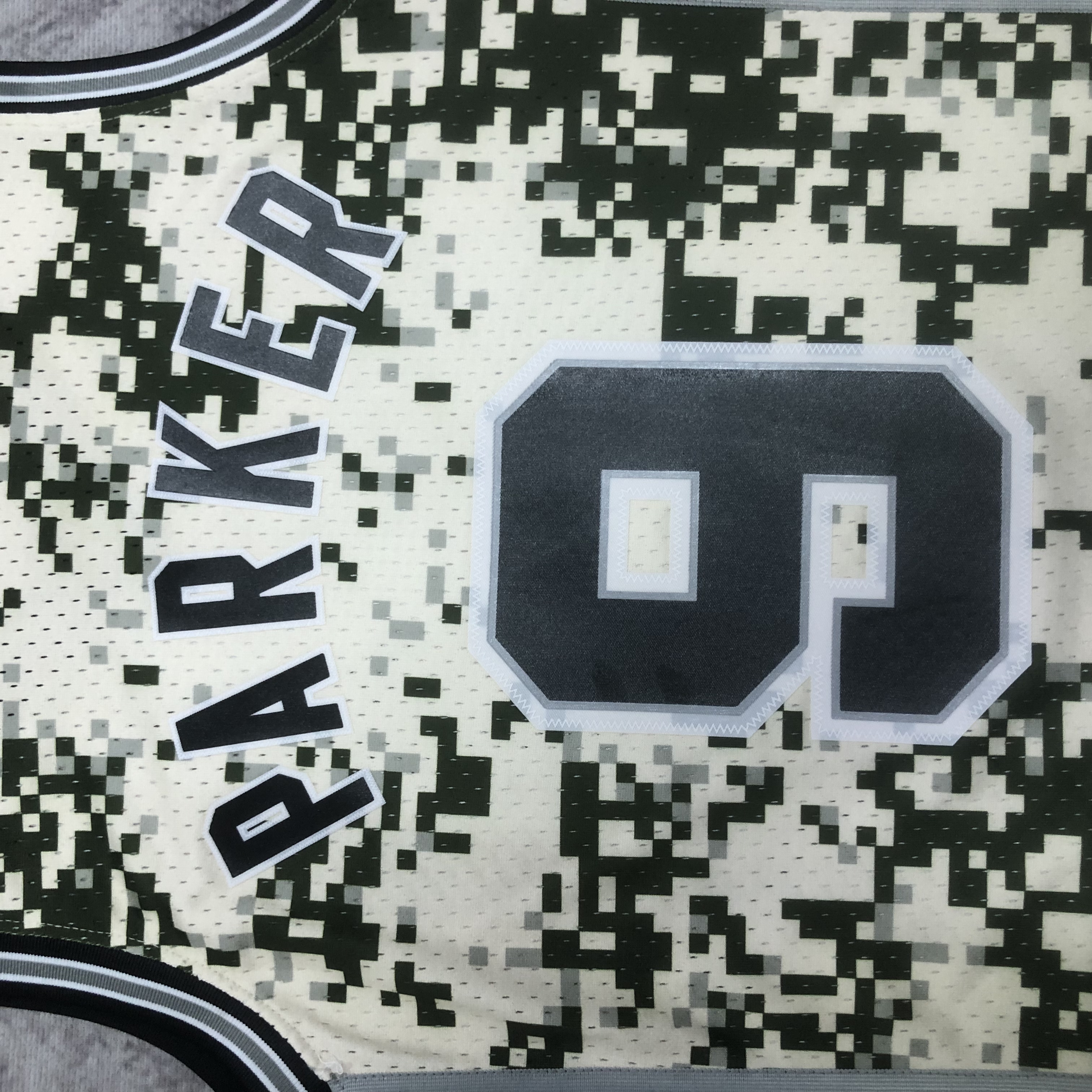 13/14 NBA Santonio Spurs Camouflage Heat pressed retro version jersey S-XXL
